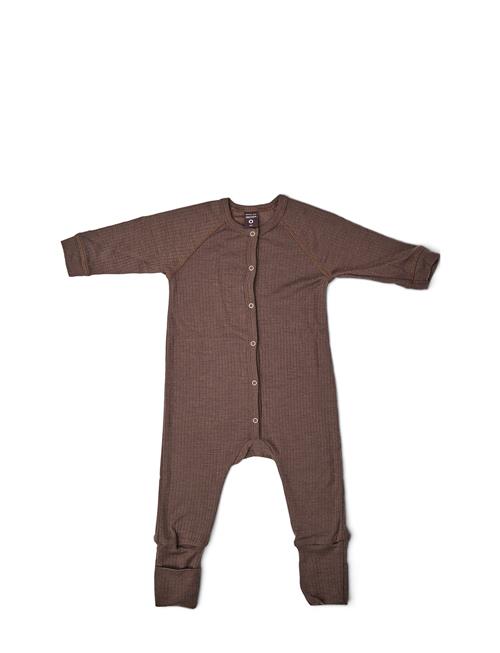 Night Suit, Rose Brown Drop Needle, Merino Wool Smallstuff Brown