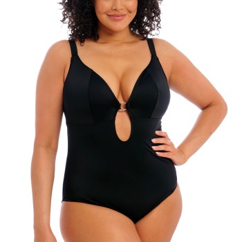 Se Elomi Plain Sailing Non Wired Plunge Swimsuit Sort H 85 Dame ved Timarco