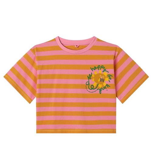 Stella McCartney Kids Stella McCartney Kids T-shirt - Pink/Orangestribet m. Print