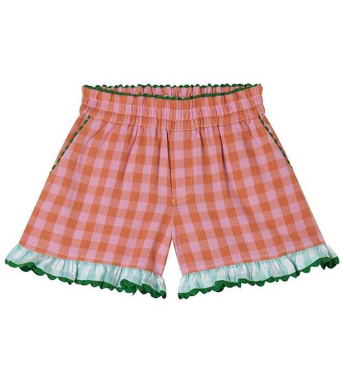 Stella McCartney Kids Shorts - Rosa/Orangeternet m. GrÃ¸n