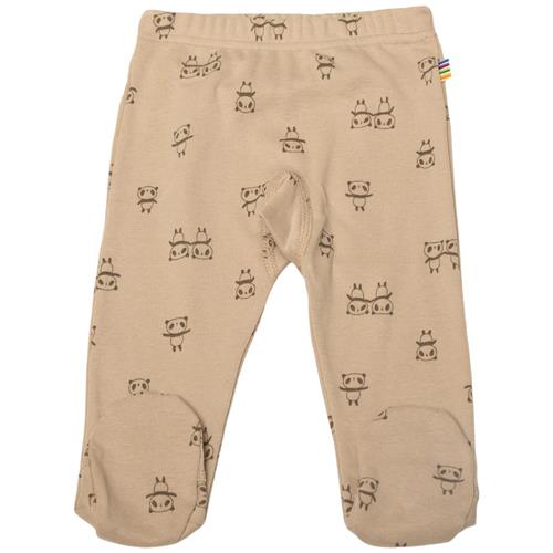 Se Joha Mønstret Footed Leggings Beige | Beige | 60 cm ved Babyshop