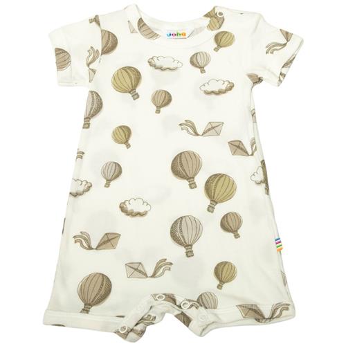 Se Joha Mønstret Romper Naturhvid | Hvid | 70 cm ved Babyshop