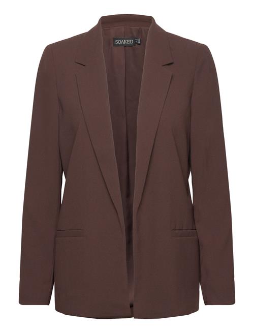 Se Soaked in Luxury Slshirley Blazer Ls Soaked In Luxury Brown ved Booztlet