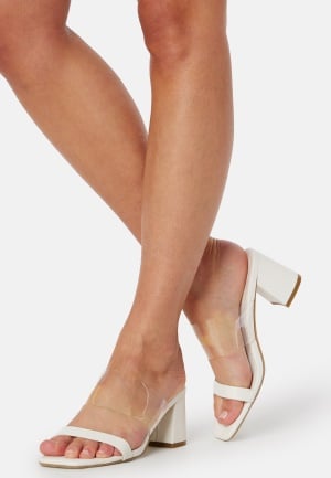 BUBBLEROOM Solange Heeled Sandal White 36