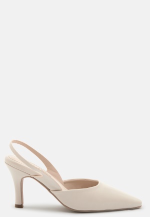 Se BUBBLEROOM Zinnia Slingback Pump Light beige 36 ved Bubbleroom