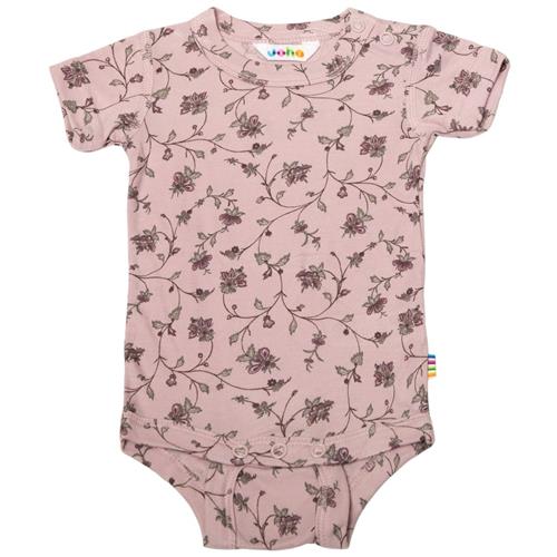 Se Joha Blomstret Babybody Lyserød | Lyserød | 90 cm ved Babyshop