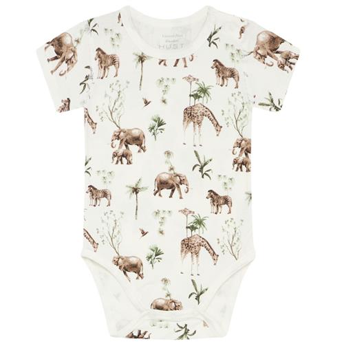 Se Hust&Claire Bue Mønstret Babybody Elfenben | Hvid | 86 cm ved Babyshop