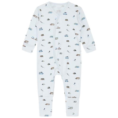 Se Hust&Claire Mulle Mønstret Pyjamas Water | Blå | 80 cm ved Babyshop