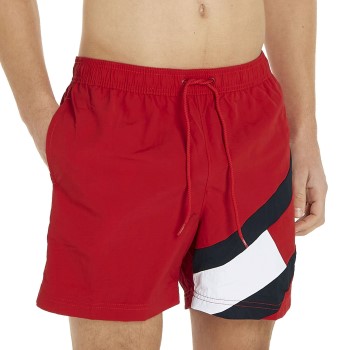 Tommy Hilfiger Badebukser Solid Flag Swim Shorts Rød nylon X-Large Herre