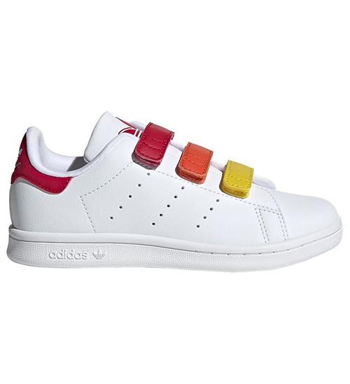 Se adidas Originals Sko - STAN SMITH CF C - Hvid/RÃ¸d ved KidsWorld