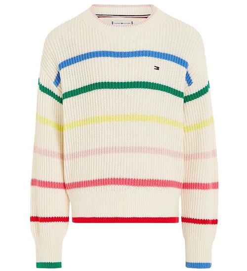 Tommy Hilfiger Bluse - Strik - Structure Crew - Calico/Multi Str