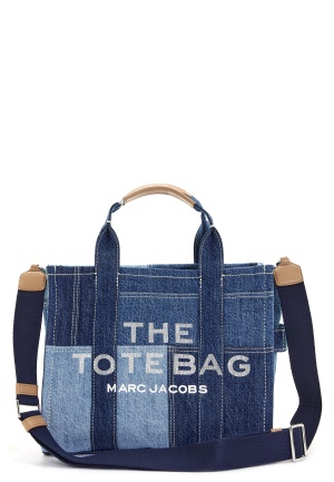 Se Marc Jacobs The Small Tote Denim BLUE DENIM 422 One size ved Bubbleroom