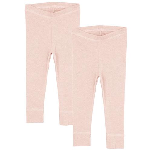 Copenhagen Colors 2-pak Leggings Old Rose Melange | Lyserød | 68 cm