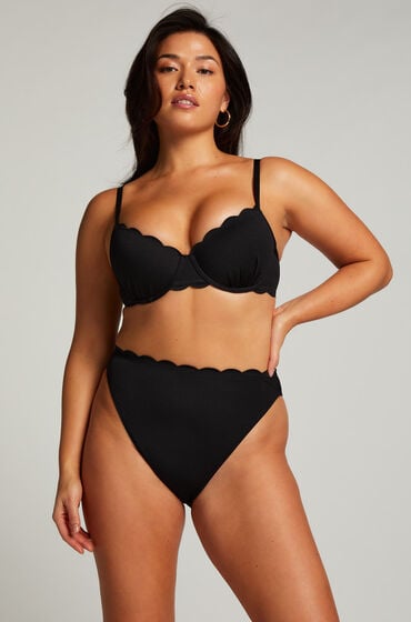 Hunkemöller Rio Bikinitrusse Scallop sort