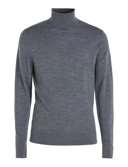 Calvin Klein Merino Rws Turtle Neck Calvin Klein Grey