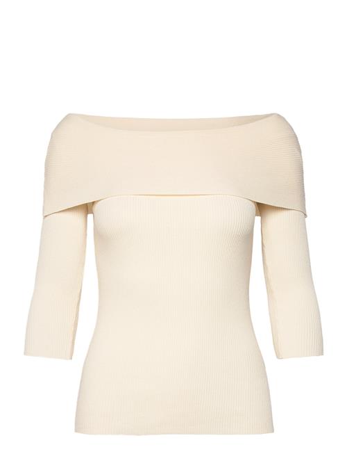 Se Soaked in Luxury Slindianna Offshoulder Pullover Soaked In Luxury Cream ved Booztlet