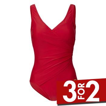 Damella Julia Basic Swimsuit Rød 50 Dame