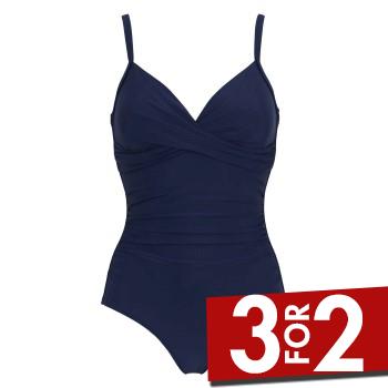 Damella Tara Swimsuit Marineblå 38 Dame