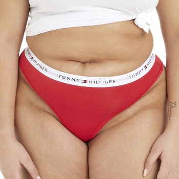 Tommy Hilfiger Trusser Curve LOGO Waistband Thong Rød 3XL Dame