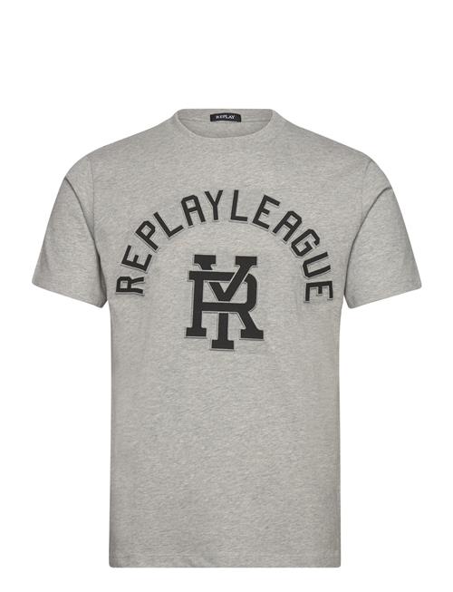 Se Replay T-Shirt Regular Replay Grey ved Booztlet