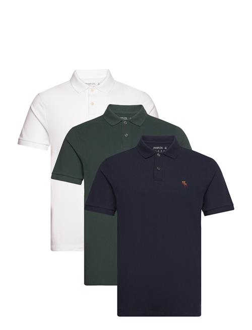 3-Pack Elevated Icon Don't Sweat It Polos Abercrombie & Fitch Navy