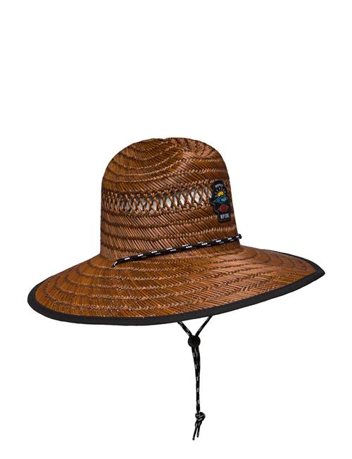 Se Rip Curl Logo Straw Hat Rip Curl Brown ved Booztlet