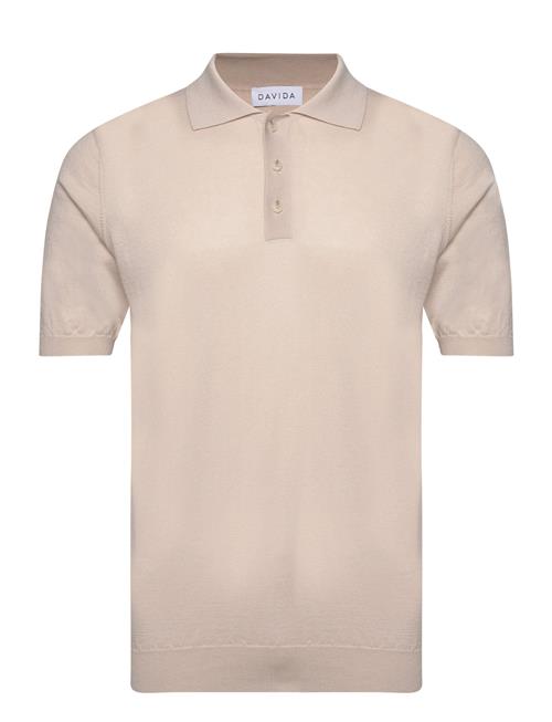 Davida Cashmere Man Fine Knit Pique Davida Cashmere Beige