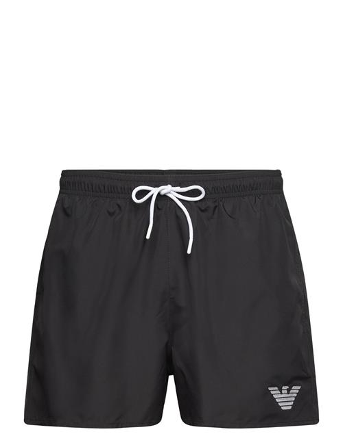 Emporio Armani Mens Woven Boxer Emporio Armani Black