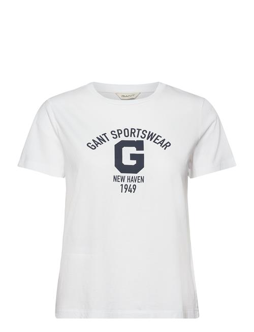 Reg Logo Ss T-Shirt GANT White