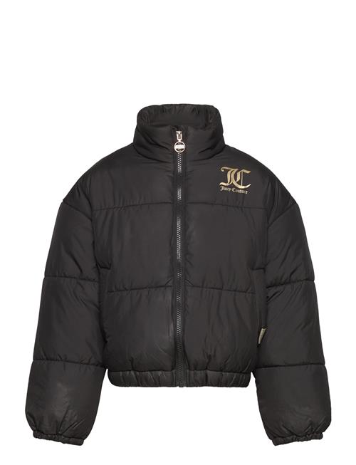 Se Juicy Couture Juicy Funnel Neck Puffa Juicy Couture Black ved Booztlet