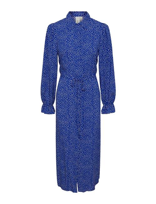 YAS Yasmalvina Ls Long Shirt Dress - Pb YAS Blue