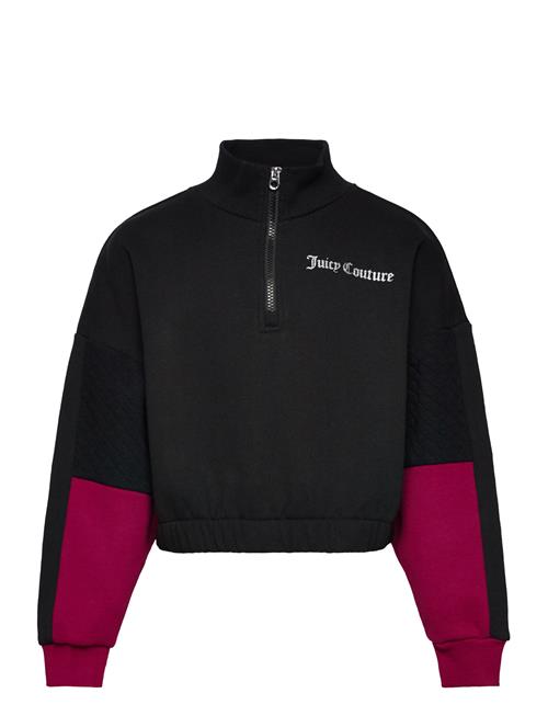 Boxy Crop Quarter Zip Funnel Juicy Couture Black