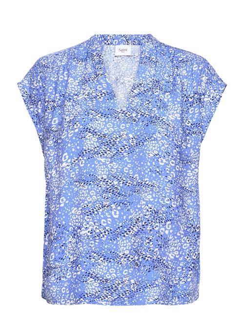 Saint Tropez Daciasz Ss Blouse Saint Tropez Blue