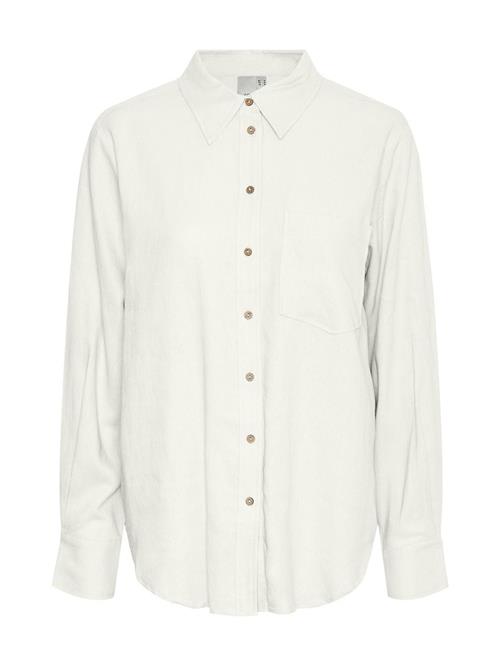 Yasflaxy Ls Linen Shirt Noos YAS White