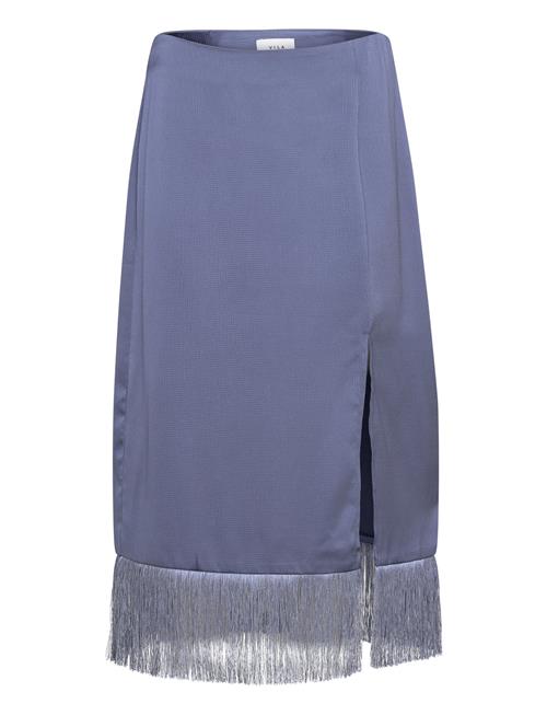 Vil Hw Midi Fringle Skirt/Dc/Ka Vila Blue