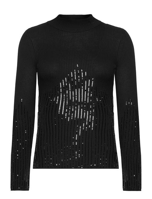 Se Karl Lagerfeld Lslv Mockneck Knit Karl Lagerfeld Black ved Booztlet