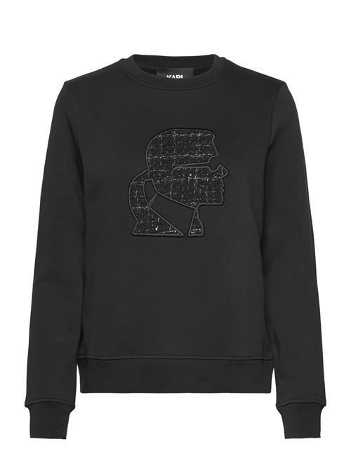 Karl Lagerfeld Boucle Profile Sweatshirt Karl Lagerfeld Black