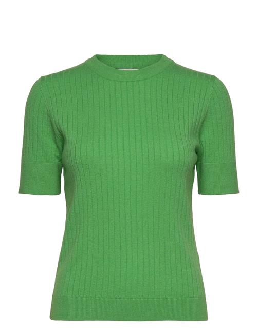 Se Object Objnoelle S/S Knit T-Shirt Noos Object Green ved Booztlet