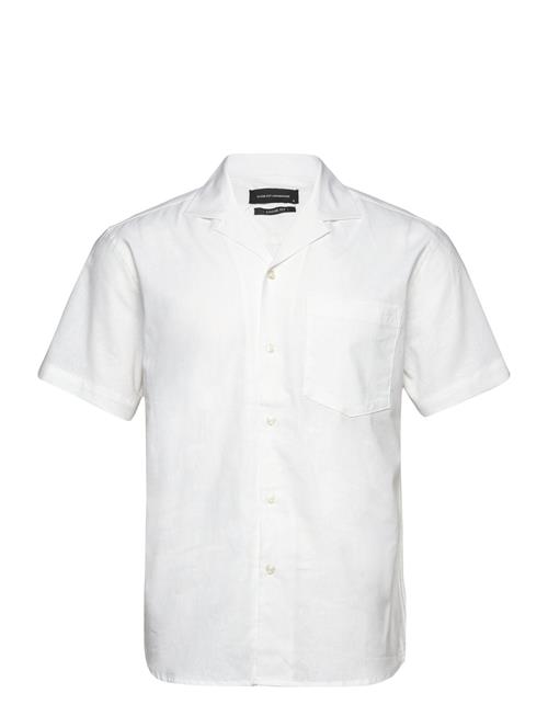 Bowling Cotton Linen Shirt S/S Clean Cut Copenhagen White