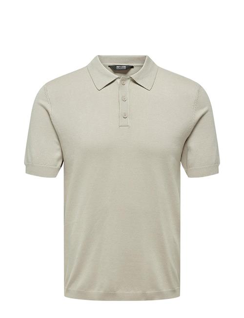 ONLY & SONS Onswyler Life Reg 14 Ss Polo Knit Noos ONLY & SONS Beige