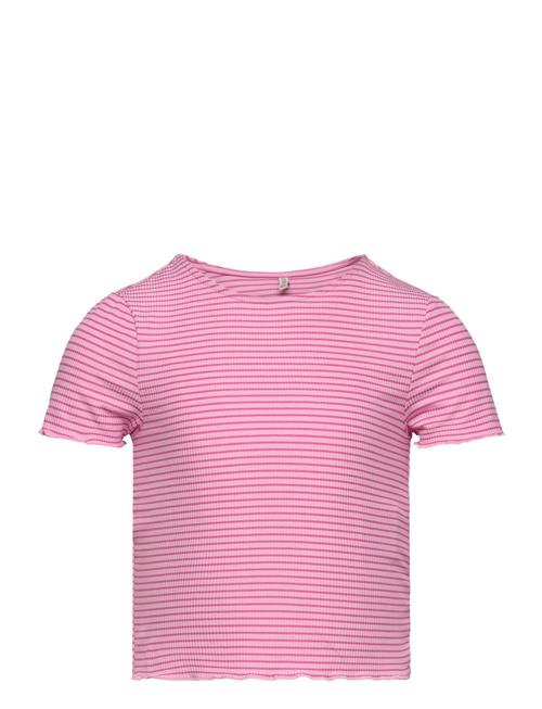 Kids Only Kogwilma Life S/S Rib Top Jrs Kids Only Pink