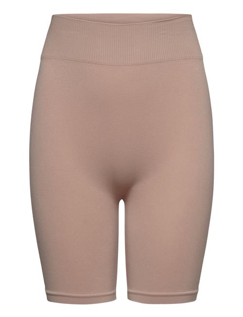 LMTD Nlfhaley Seamless Shorts Noos LMTD Beige