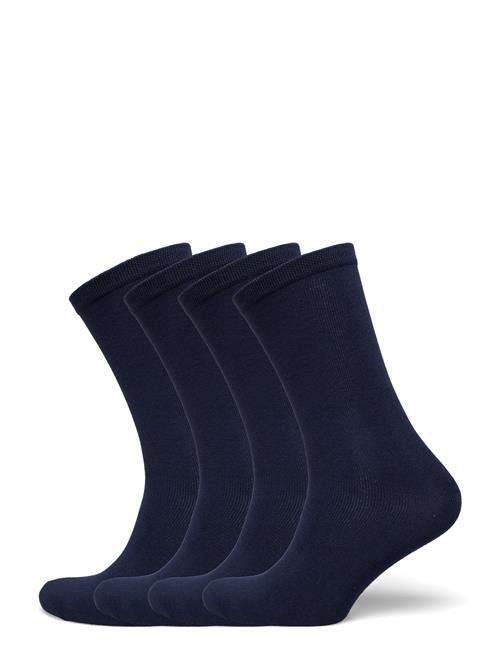 4-Pack Women Bamboo Basic Socks URBAN QUEST Navy