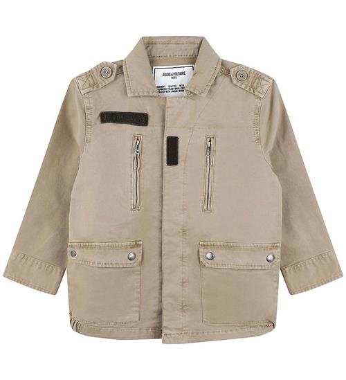 Se Zadig & Voltaire Jakke - Sand m. Print ved KidsWorld