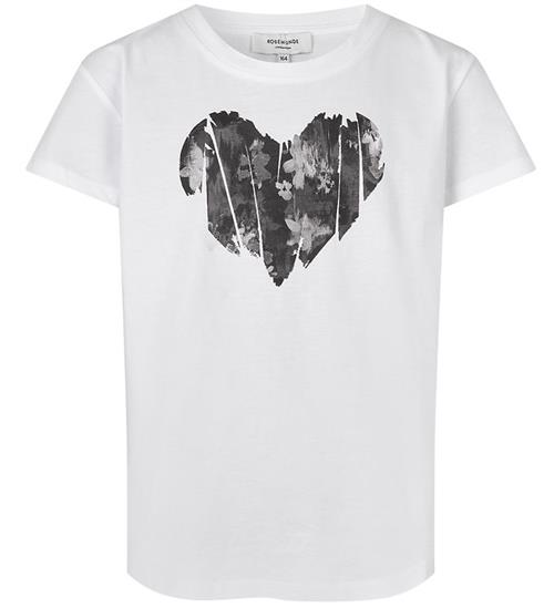 Se Rosemunde Rosemunde T-Shirt - Grey Heart Print ved KidsWorld