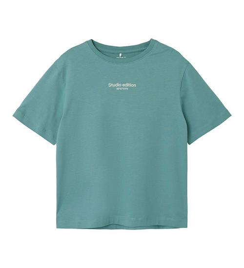 Se Name It Name It T-shirt - NkmBrody - Noos - Mineral Blue ved KidsWorld