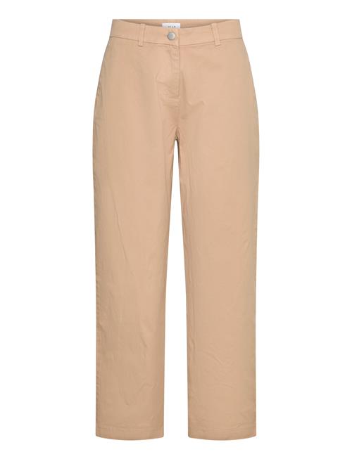 Vila Vistorma Rw 7/8 Chino Pants Vila Beige