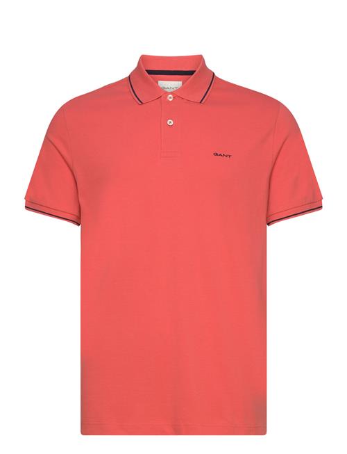 Se GANT Tipping Ss Pique Polo GANT Coral ved Booztlet