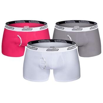 aussieBum AussieBum Essential Bamboo Hipster Grå/Rød bomuld Small Herre