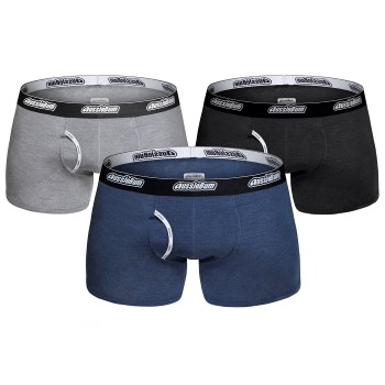 aussieBum AussieBum Essential Bamboo Hipster Marineblå/Grå bomuld Large Herre